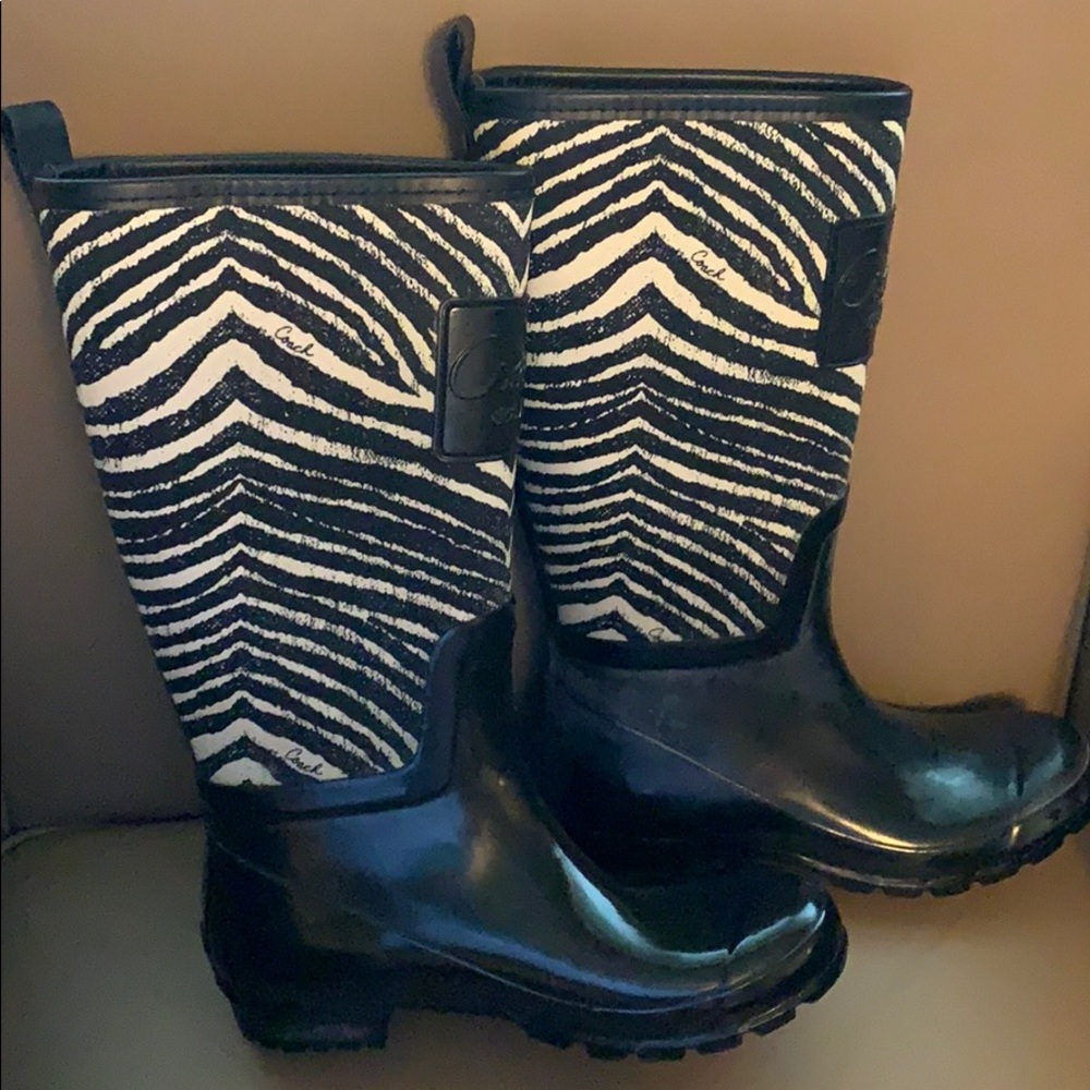 Coach rain boots